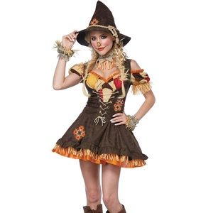 Sassy Scarecrow Costume from Spirit Halloween Small (6-8)